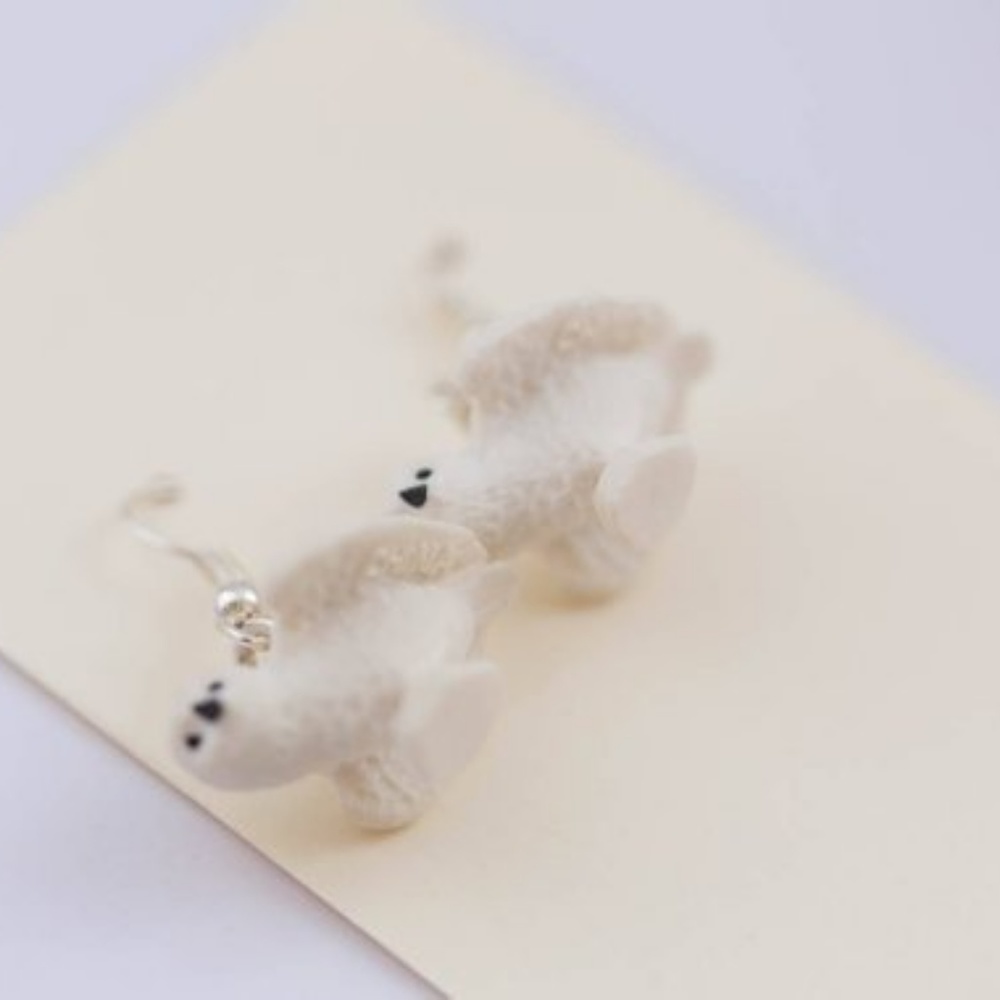 🦉 Snowy Owl Spirit Animal Earrings 🦉